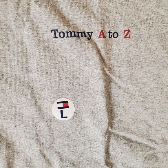 Tommy Hilfiger Mens Vintage 90s Y2K Tommy A to Z Graphic Cotton T-Shirt Sz Large - Picture 2 of 5